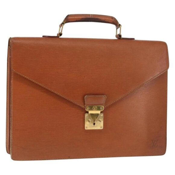 LOUIS VUITTON Epi Serviette Conseiller Briefcase Brown - Picture 1 of 15